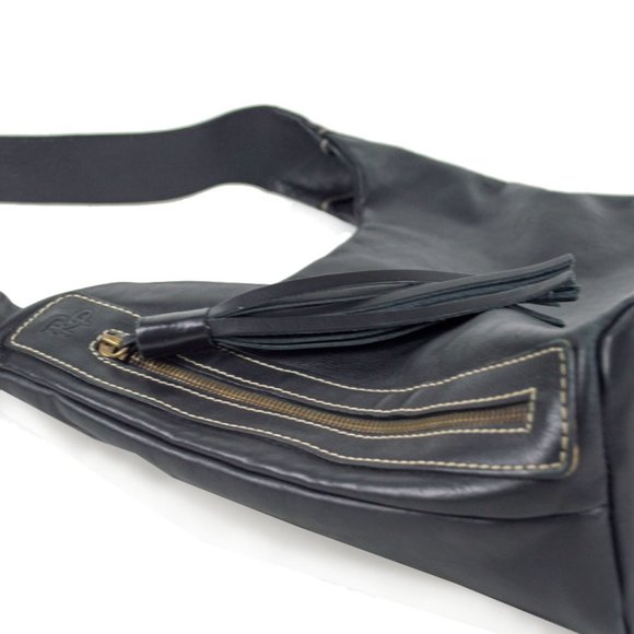 ROBERT  PIETRI Spain Side Zipper Leather Shoulder Hobo Bag - Picture 7 of 12